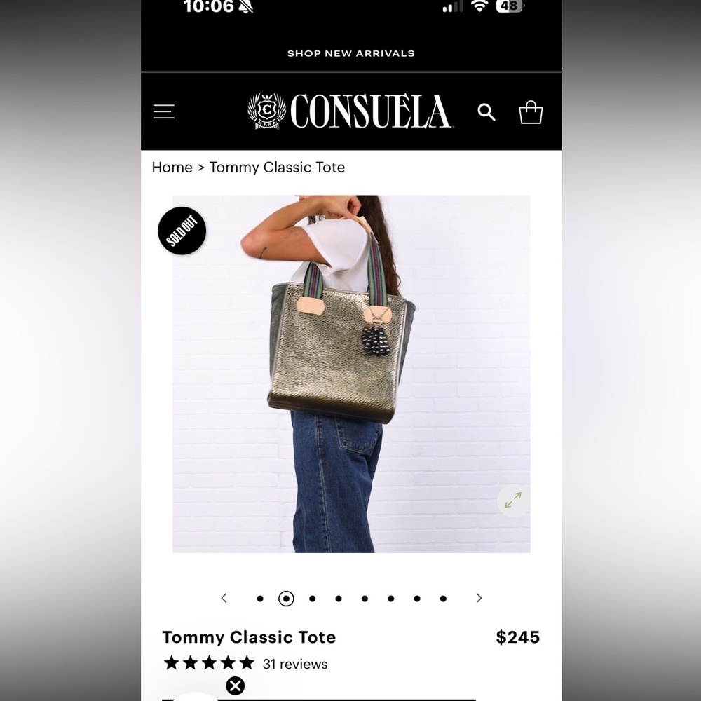 Consuela Tommy Classic Tote
